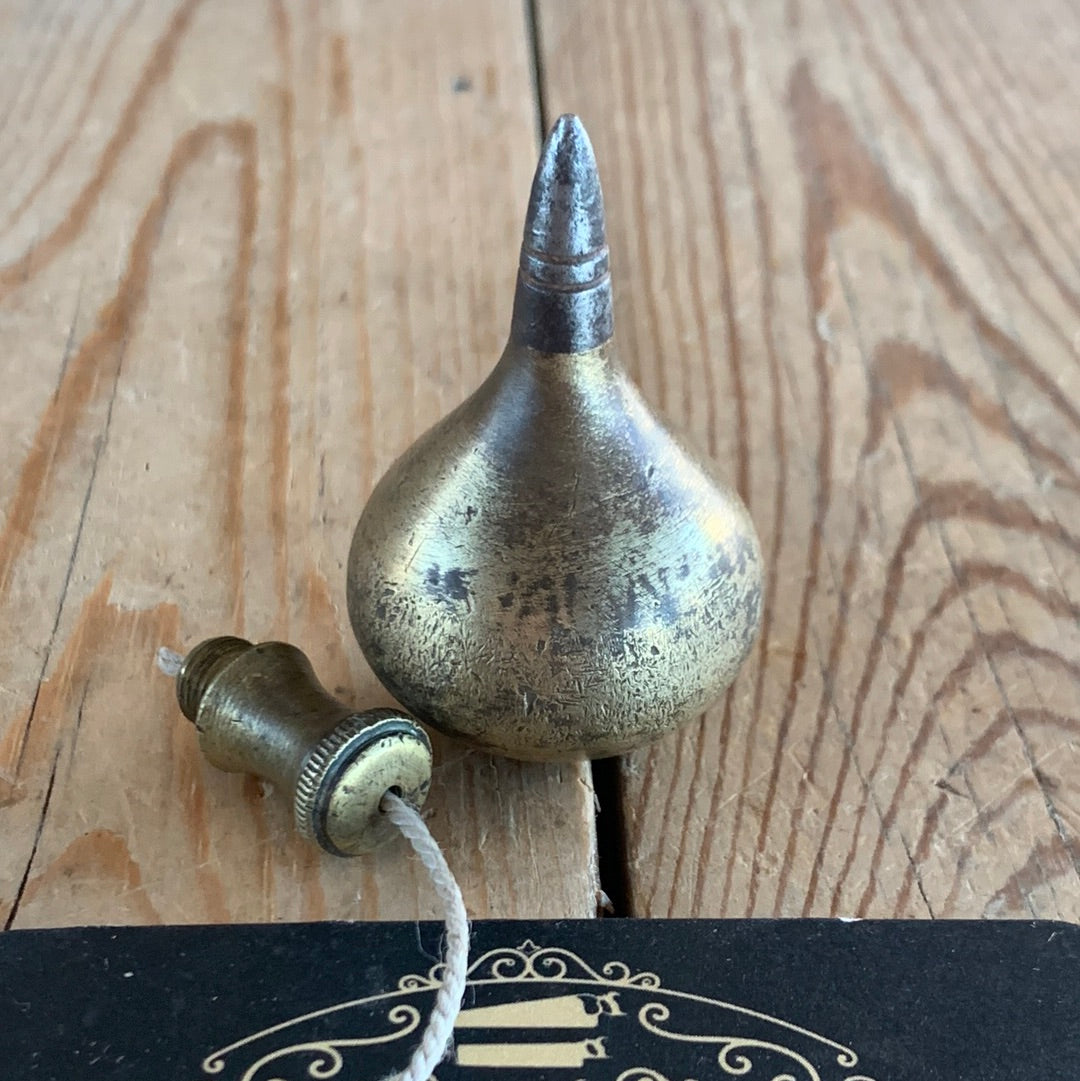 H292 Vintage brass PLUMB BOB