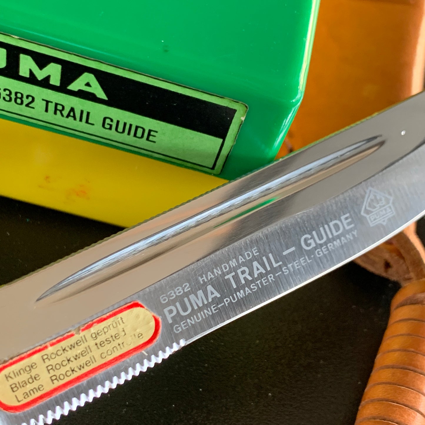 H175 Vintage PUMA TRAIL GUIDE Germany Handmade HUNTING KNIFE