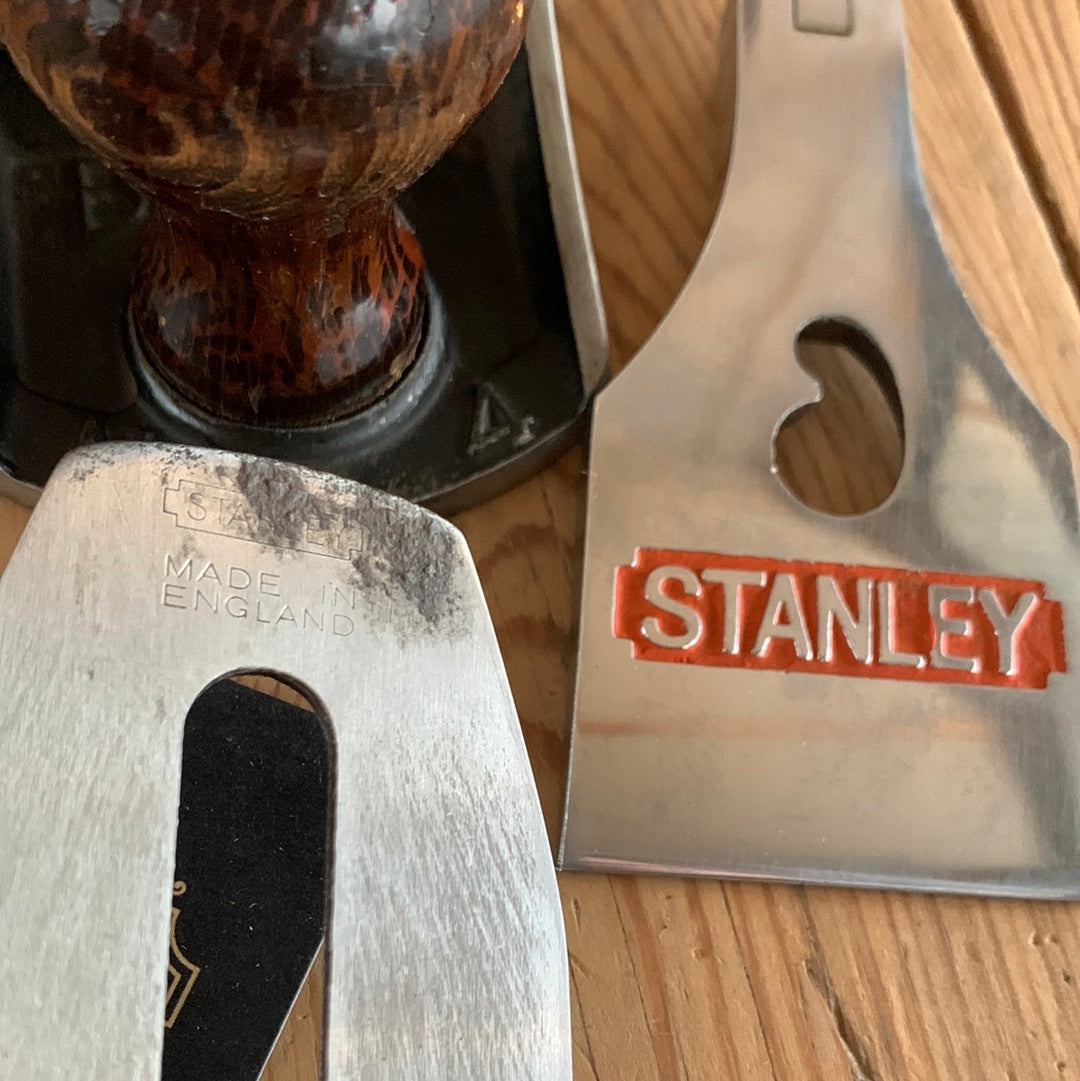 SOLD H309 Vintage STANLEY England No.4 smoothing PLANE IOB