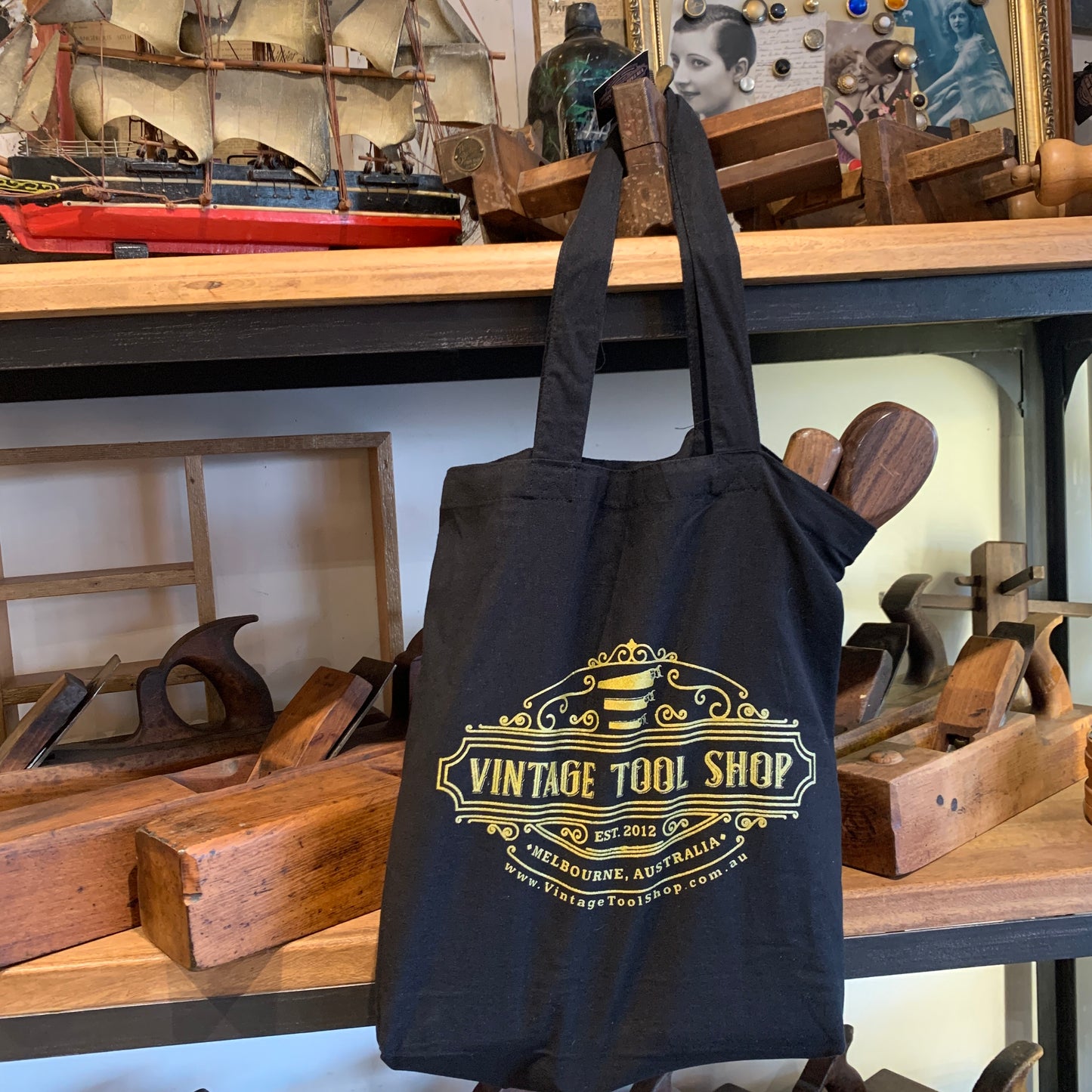 NEW! Vintage Tool Shop’s TOTE BAGS Printed in Melbourne 100% cotton