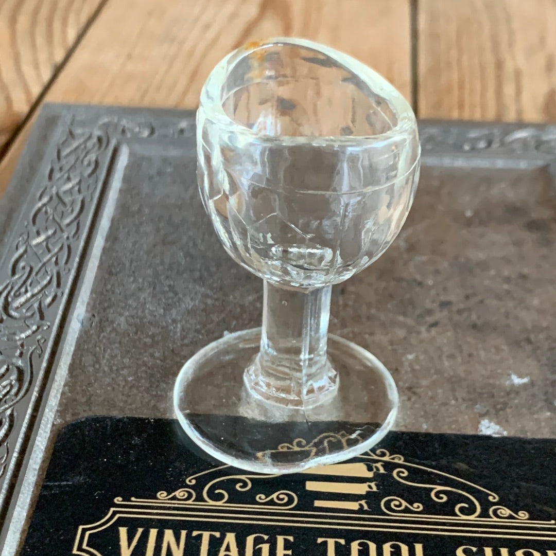 VD922 Vintage GLASS EYE WASH Optical Bath medicine display item