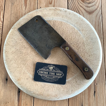 SOLD G59 Vintage small CHOPPER CLEAVER great patina food pic prop