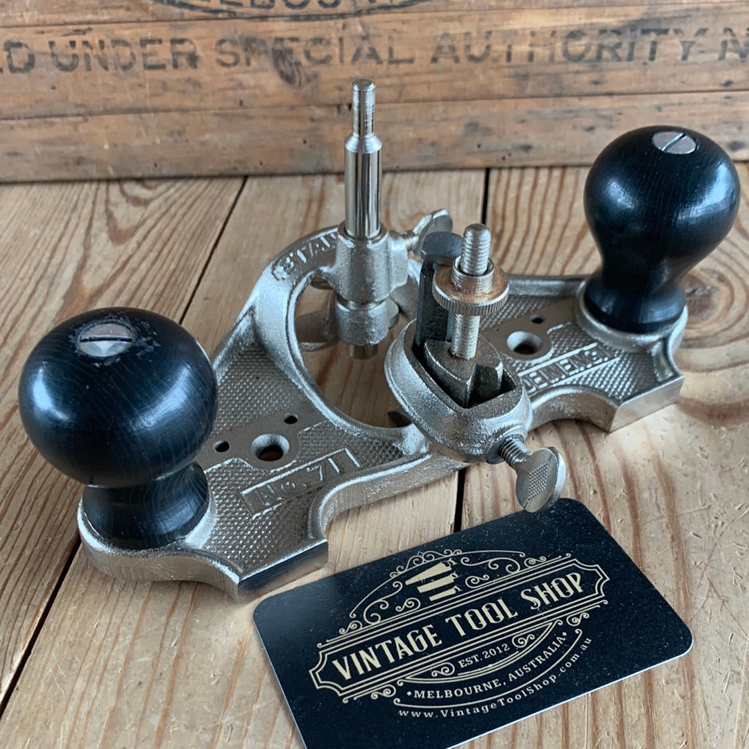 SOLD H306 Vintage STANLEY England No.71 Router PLANE IOB