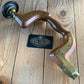 SOLD H500 Antique BROWN Sheffield England BEECH & EBONY Brass Plated wooden BRACE