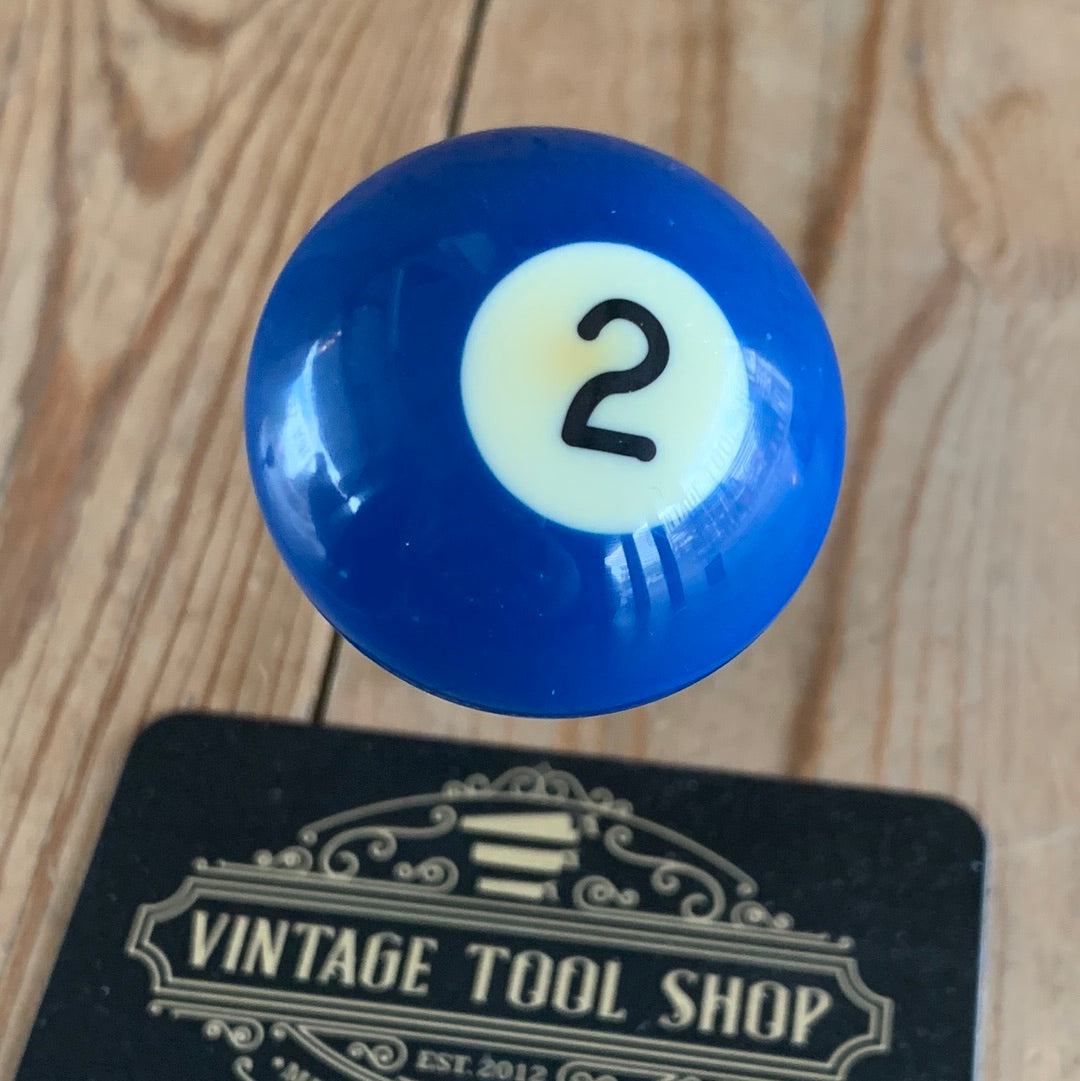 TR89 Repurposed Blue No.2 POOL BALL awl by Tony Ralph