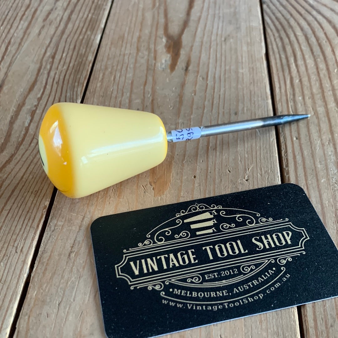 TR95 Repurposed small Yellow No.1 POOL BALL AWL by Tony Ralph