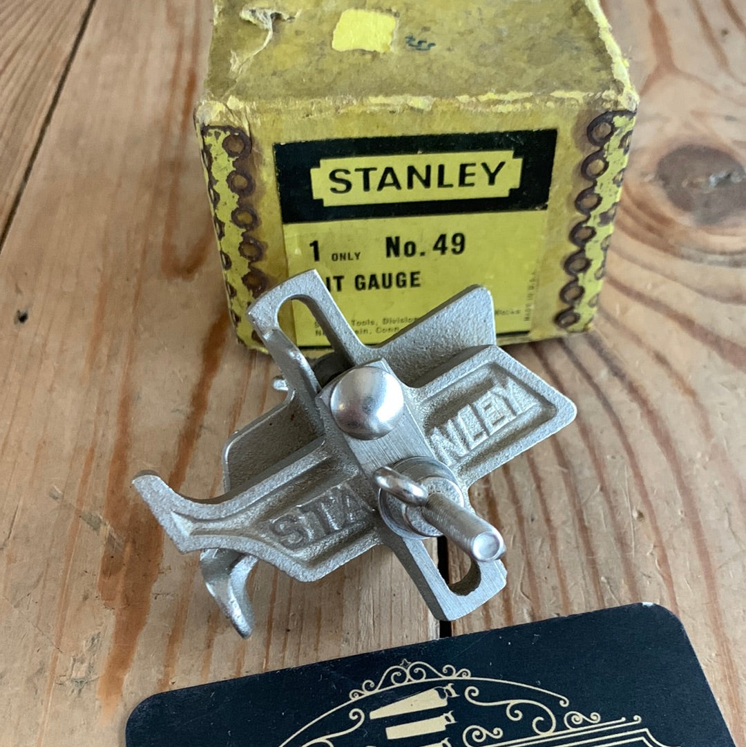 SOLD D1127 Vintage STANLEY No:49 drill bit DEPTH STOP bit gauge