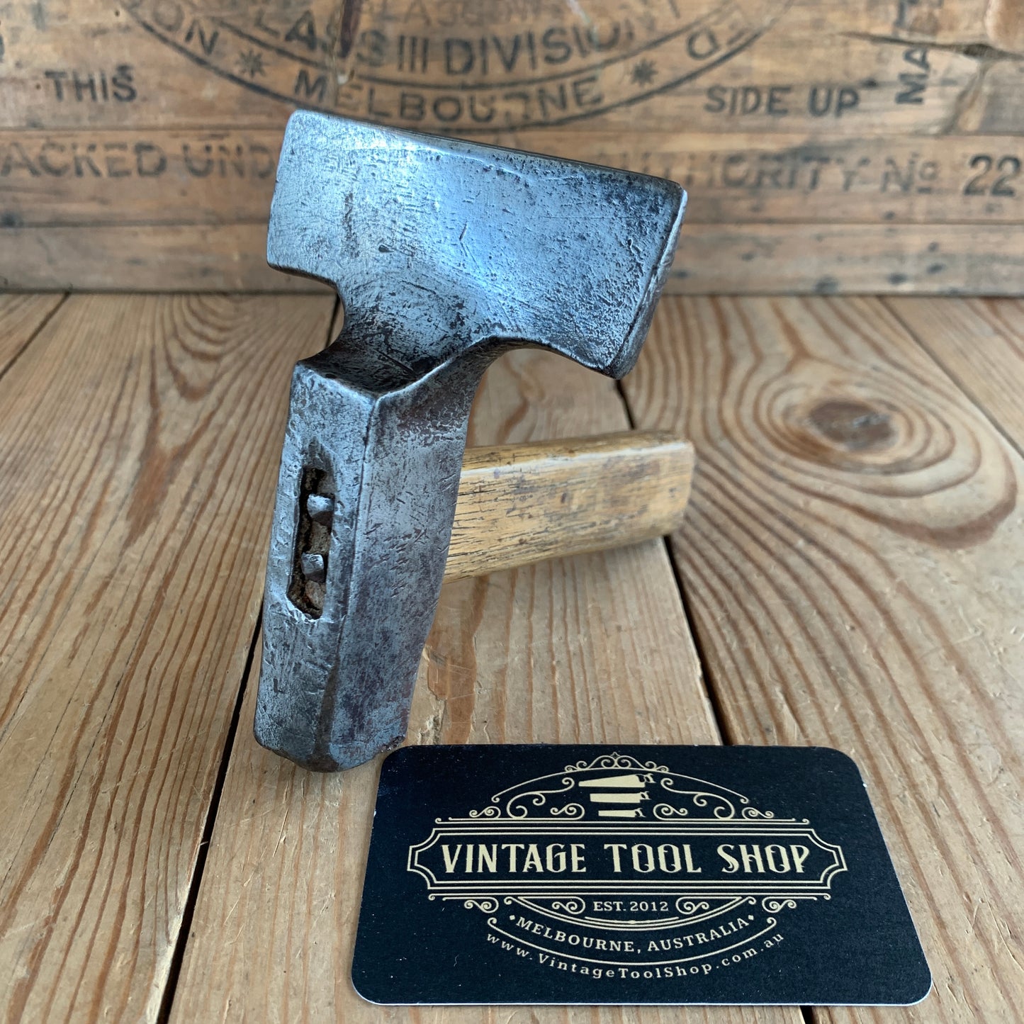 SOLD D1091 Antique VENEER HAMMER Ex Laurent Adamowicz Collection