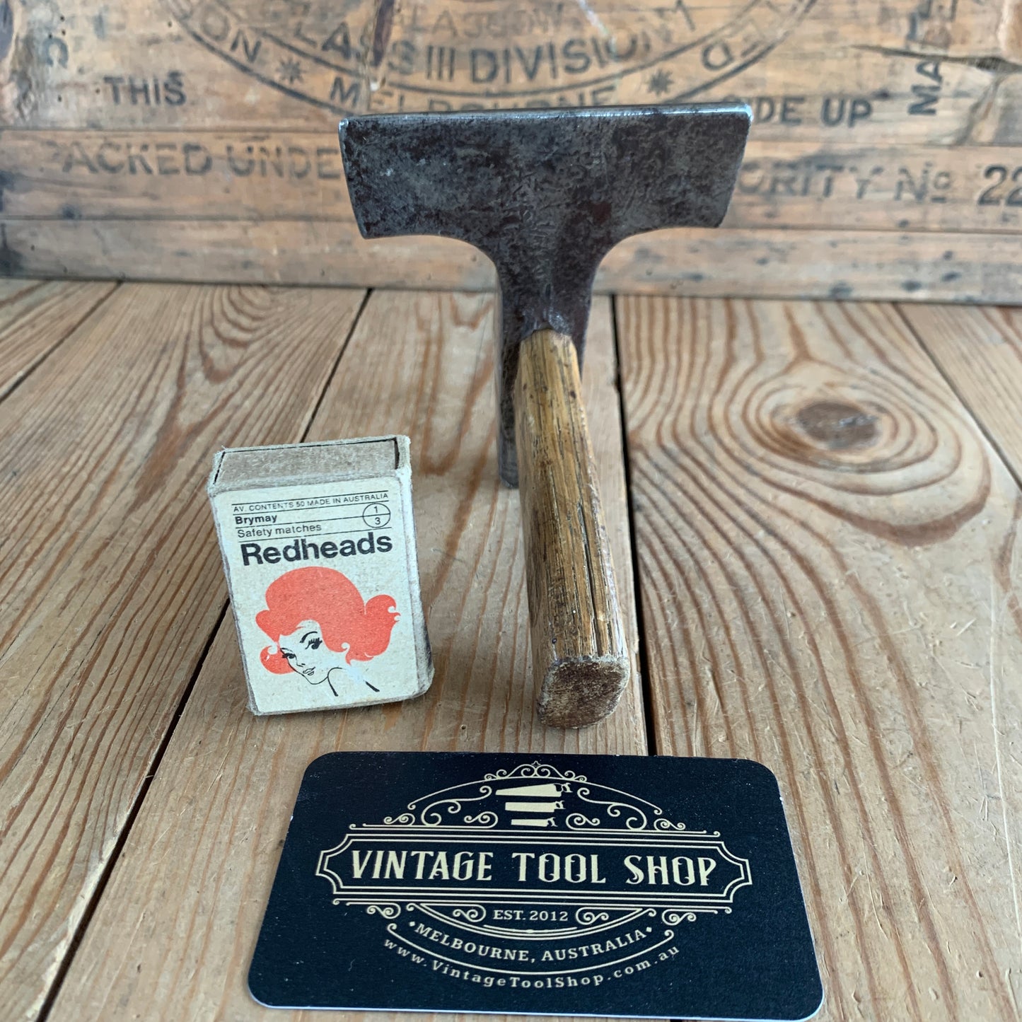 SOLD D1091 Antique VENEER HAMMER Ex Laurent Adamowicz Collection