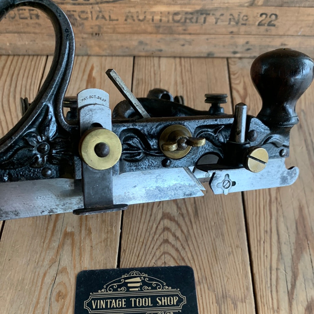 SOLD H289 Antique early 1883-85 Type 1 STANLEY USA No.45 Combination PLANE