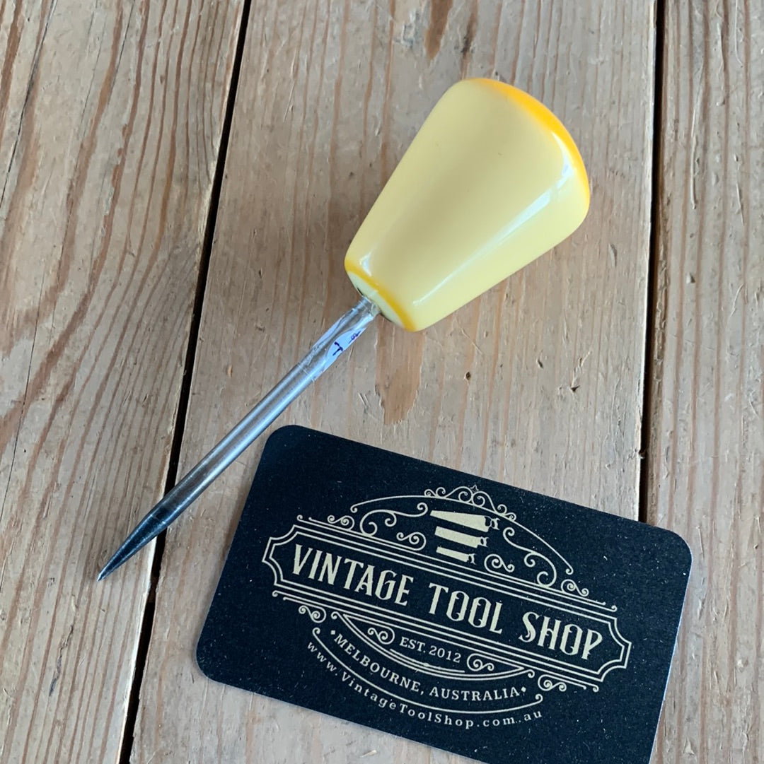 TR95 Repurposed small Yellow No.1 POOL BALL AWL by Tony Ralph