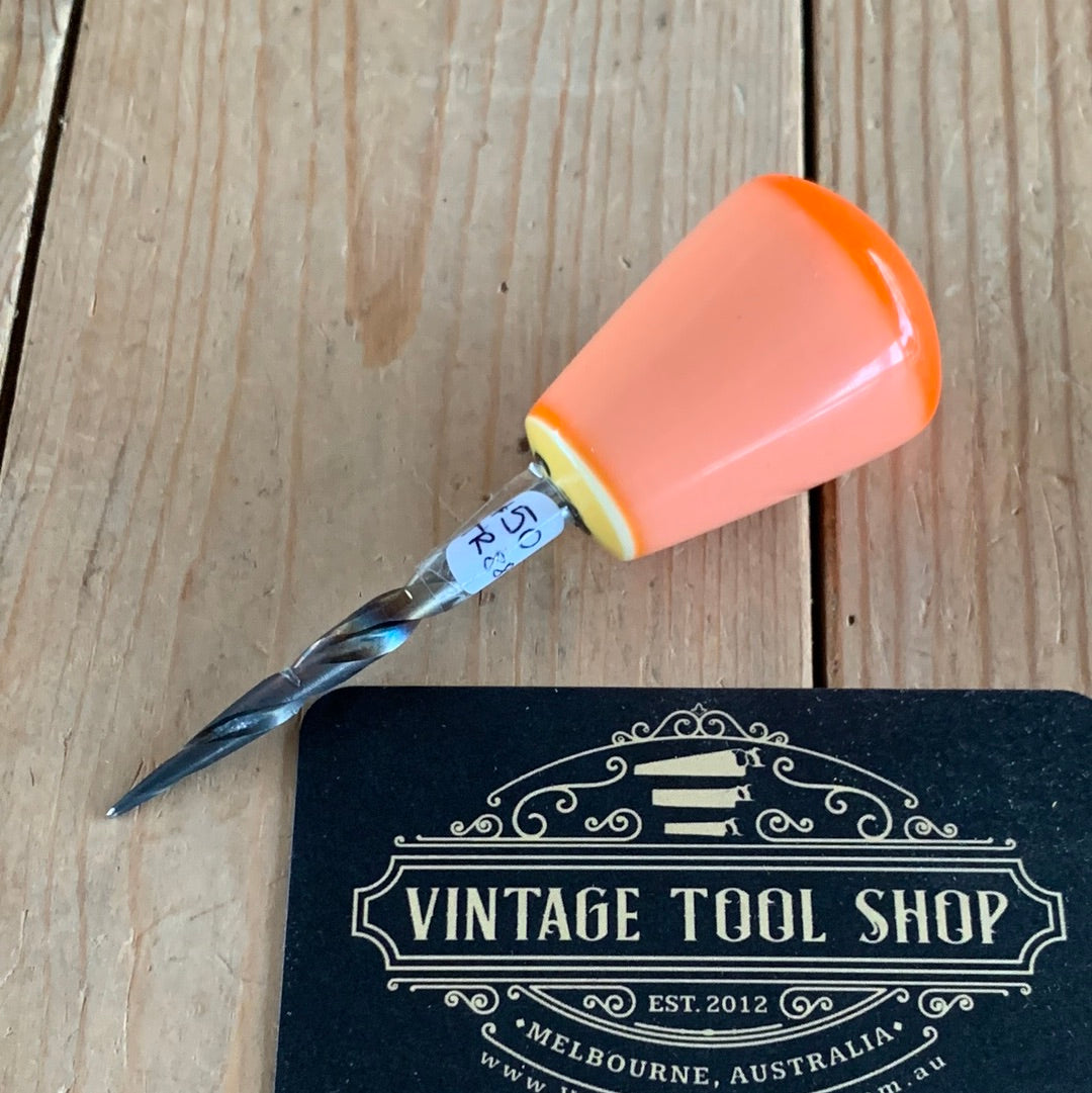 TR88 Repurposed orange No.5 POOL BALL AWL by Tony Ralph