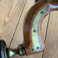 SOLD H500 Antique BROWN Sheffield England BEECH & EBONY Brass Plated BRACE