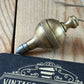 D1508 Vintage FANCY ORB shaped brass PLUMB BOB