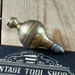 D1508 Vintage FANCY ORB shaped brass PLUMB BOB