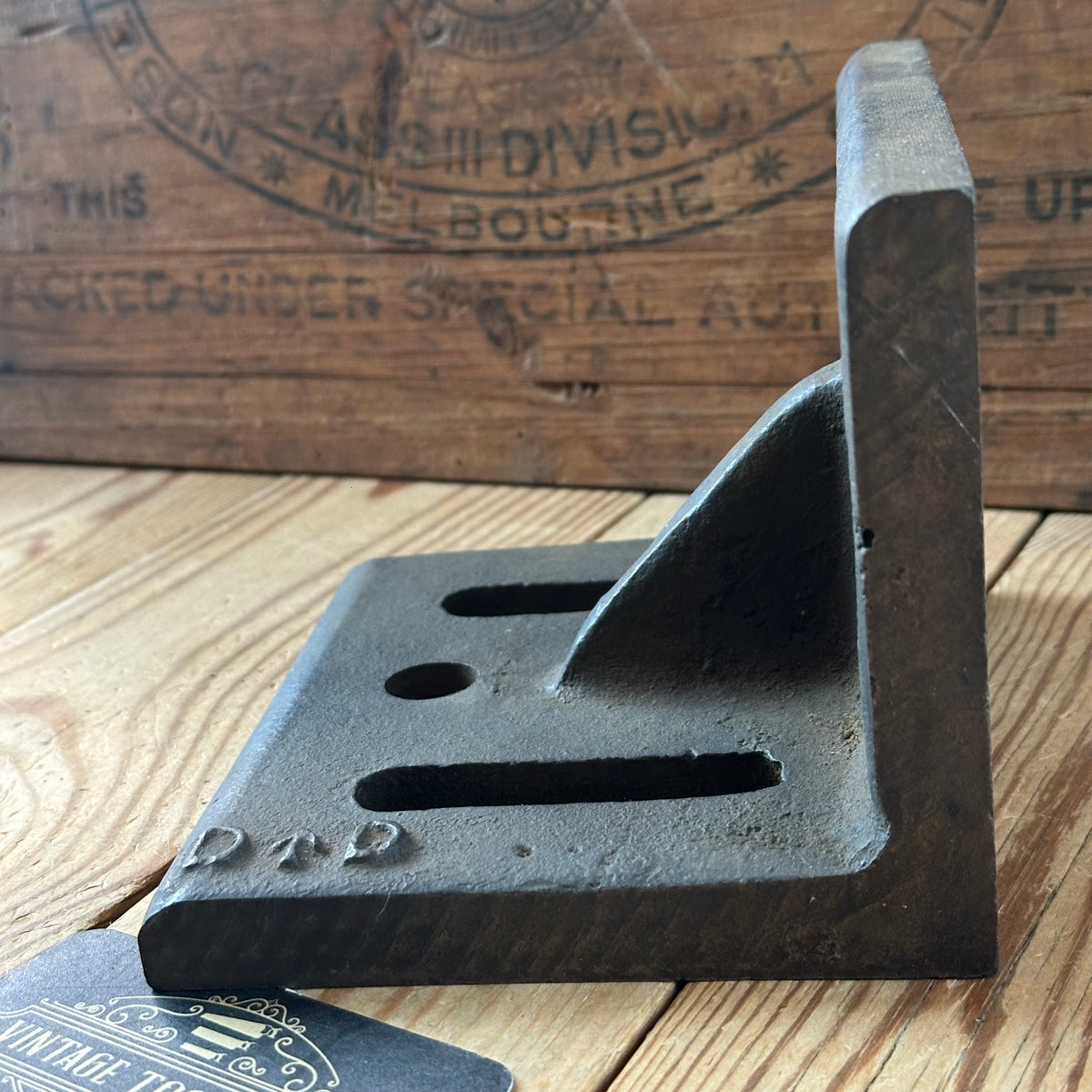 N2083 Vintage metalworking ENGINEERS PRECISION ANGLE PLATE DD war department