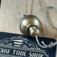 D1508 Vintage FANCY ORB shaped brass PLUMB BOB