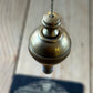 D1508 Vintage FANCY ORB shaped brass PLUMB BOB