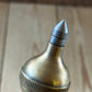 D1508 Vintage FANCY ORB shaped brass PLUMB BOB