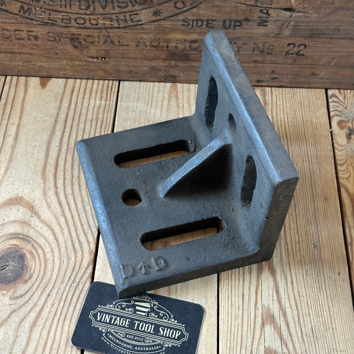 N2083 Vintage metalworking ENGINEERS PRECISION ANGLE PLATE DD war department