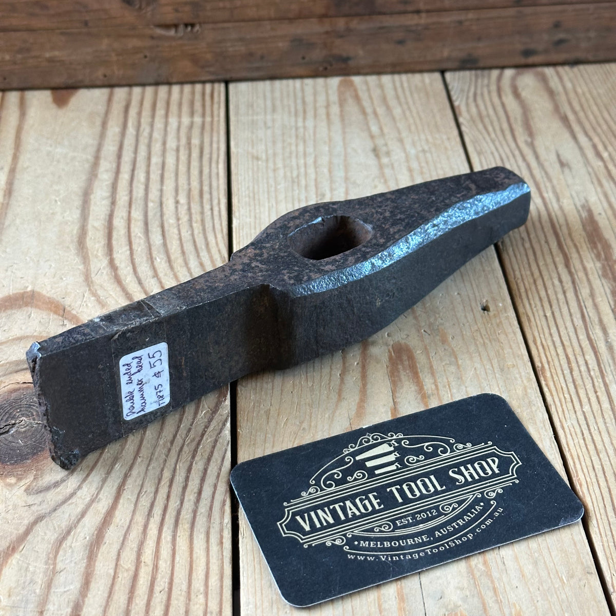 T1875 Antique BLACKSMITHS Shoulder Peen HAMMER HEAD