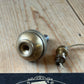 D1508 Vintage FANCY ORB shaped brass PLUMB BOB