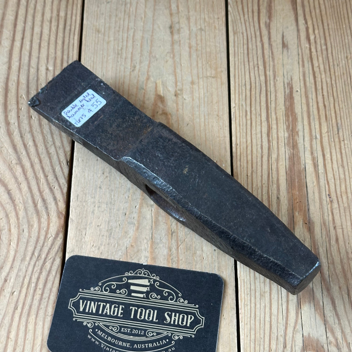 T1875 Antique BLACKSMITHS Shoulder Peen HAMMER HEAD