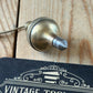 D1508 Vintage FANCY ORB shaped brass PLUMB BOB