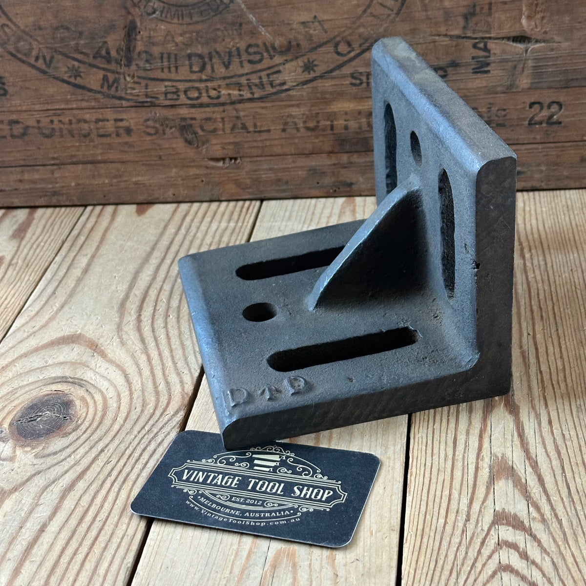 N2083 Vintage metalworking ENGINEERS PRECISION ANGLE PLATE DD war department