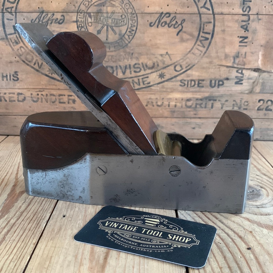 SOLD T9677 Antique SLATER England INFILL smoothing PLANE Rosewood