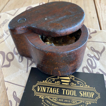 SOLD Antique Beech Wooden GREASE BOX T4207