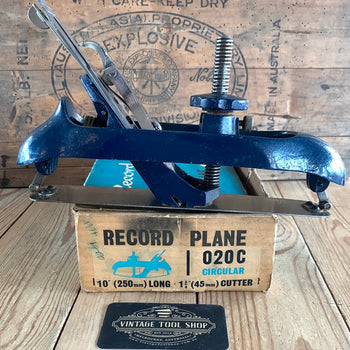 SOLD N158 Vintage RECORD England No.020 COMPASS PLANE circular cutter IOB