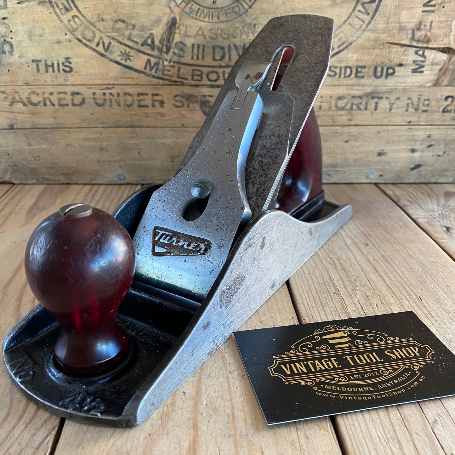 SOLD SCARCE! Vintage Australian TURNER No.4 1/2 smoothing PLANE T7318