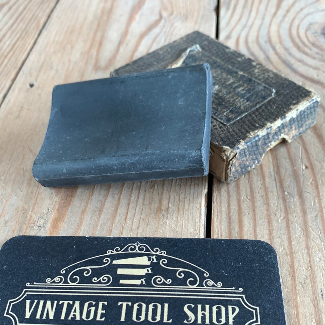 A276 Vintage ALOXITE England safety blade HONE sharpening stone IOB