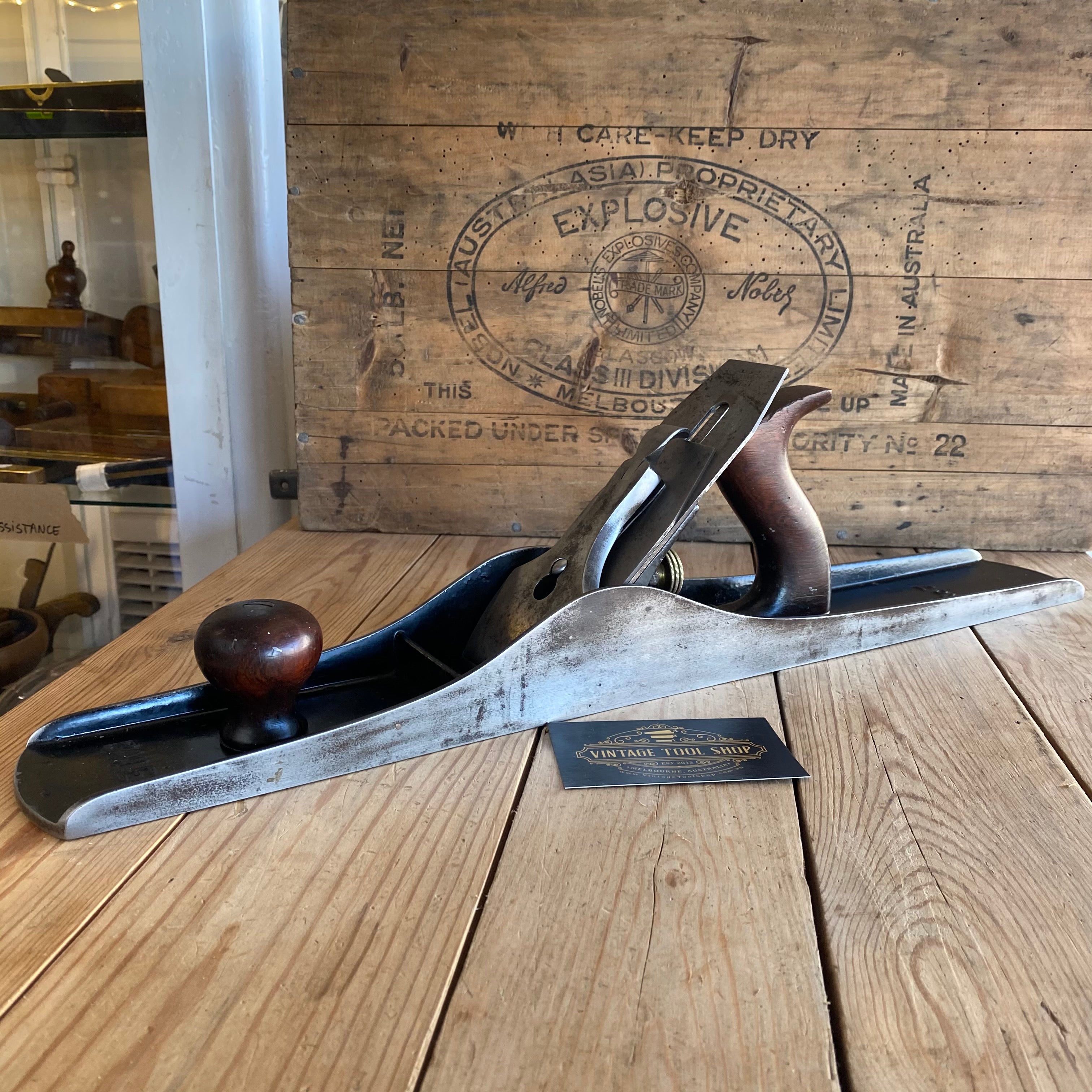 SOLD Vintage STANLEY USA No.7 Type 11 jointer PLANE Rosewood