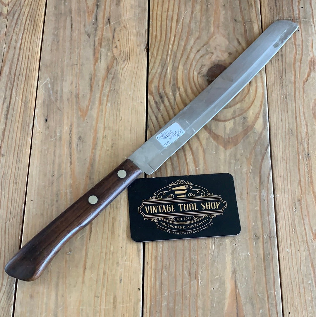 SOLD Vintage Prestige England stainless steel BREAD KNIFE with Rosewood handle T1166