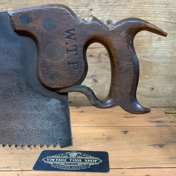 SOLD S368 Vintage SHARP! Premium Quality CROWNSHAW & CHAPMAN rip SAW