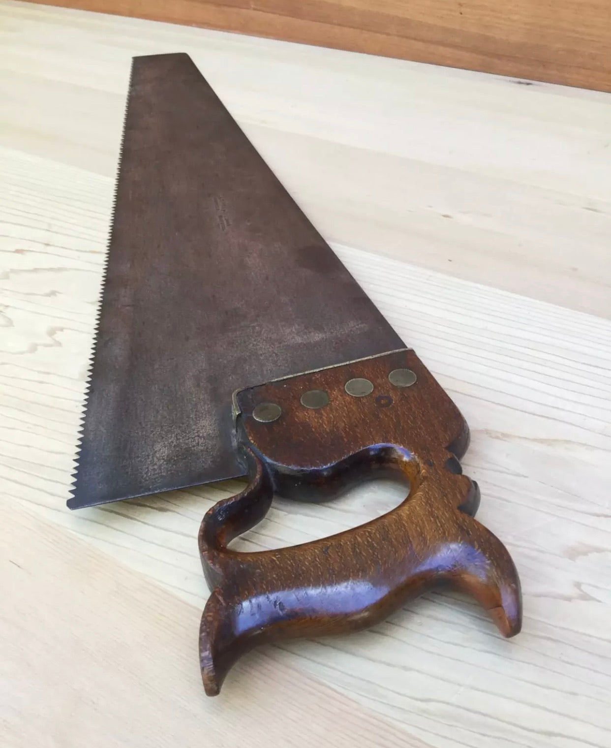 PREMIUM Quality SHARP! Antique G&T GRAY RULER SAW Handsaw