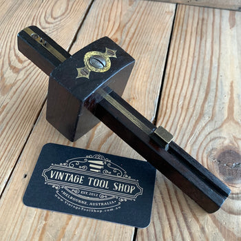 SOLD T7700 Vintage Fancy IRISH Booth Brothers Dublin ROSEWOOD Mortise GAUGE