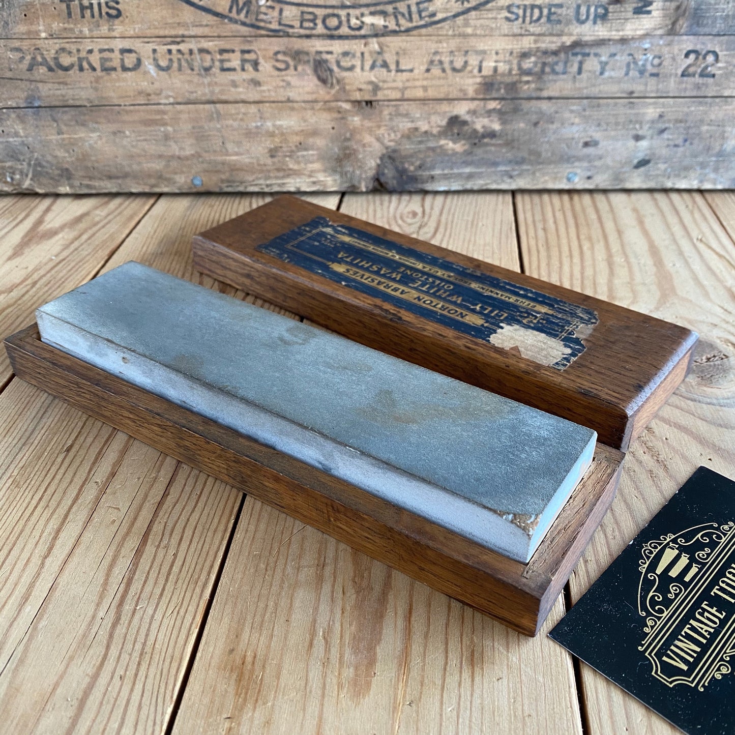 lily white washita sharpening stone Antique NORTON LILY WHITE WASHITA ARKANSAS natural sharpening stone – Vintage Tool Shop Pty Ltd