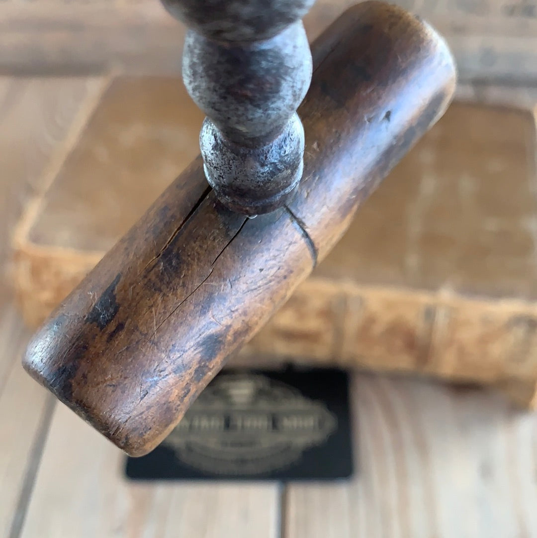 SOLD Antique wooden handle BOTTLE OPENER CORKSCREW T7532