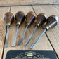 SOLD T10050 Vintage set of 5x Carving CHISELS