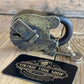 SOLD Antique working brass LOCK & KEY display item T8672