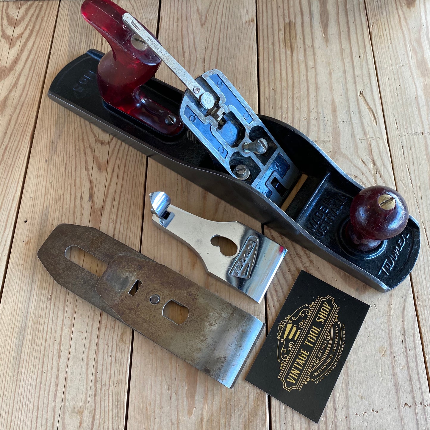 Vintage Australian TURNER No.5 jack plane australia hand tool woodworking planing shaving tool