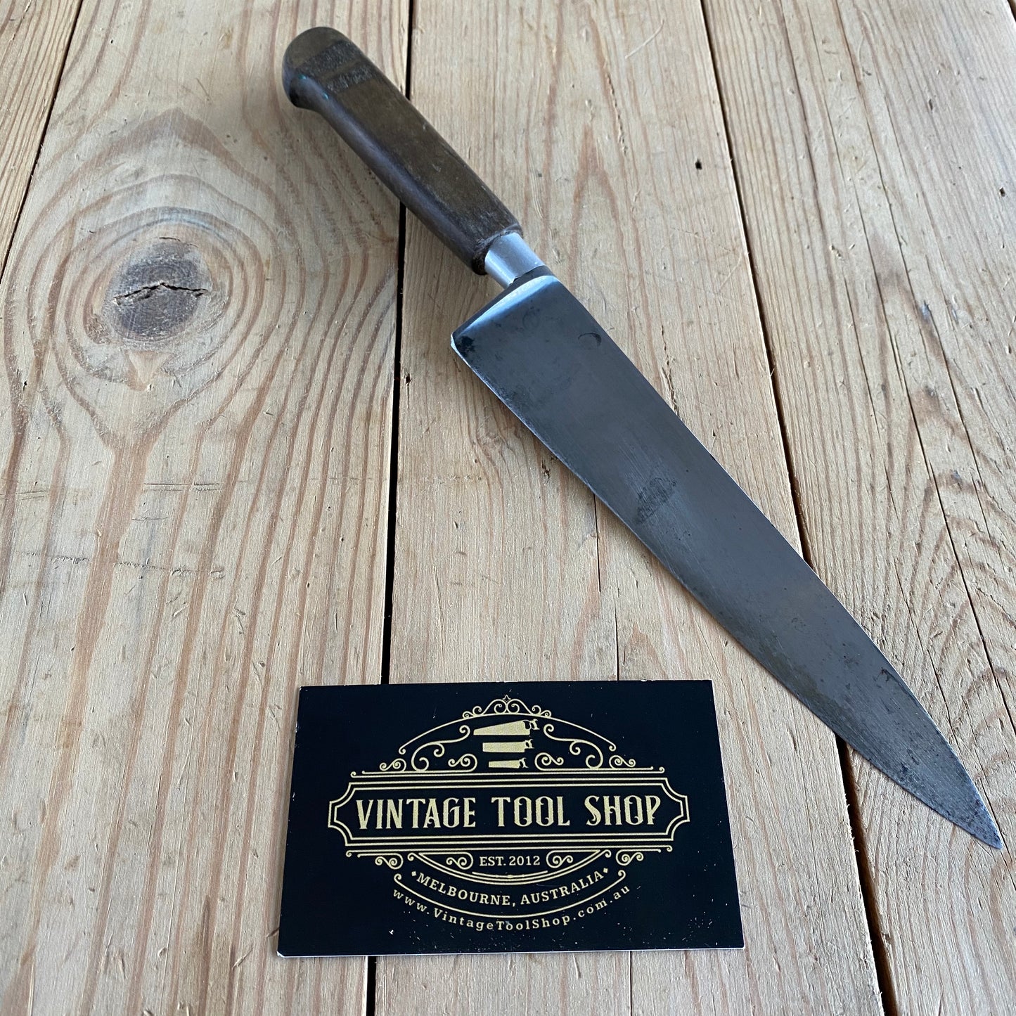 SOLD Vintage SABATIER Carbon Steel CHEFS KNIFE T6759