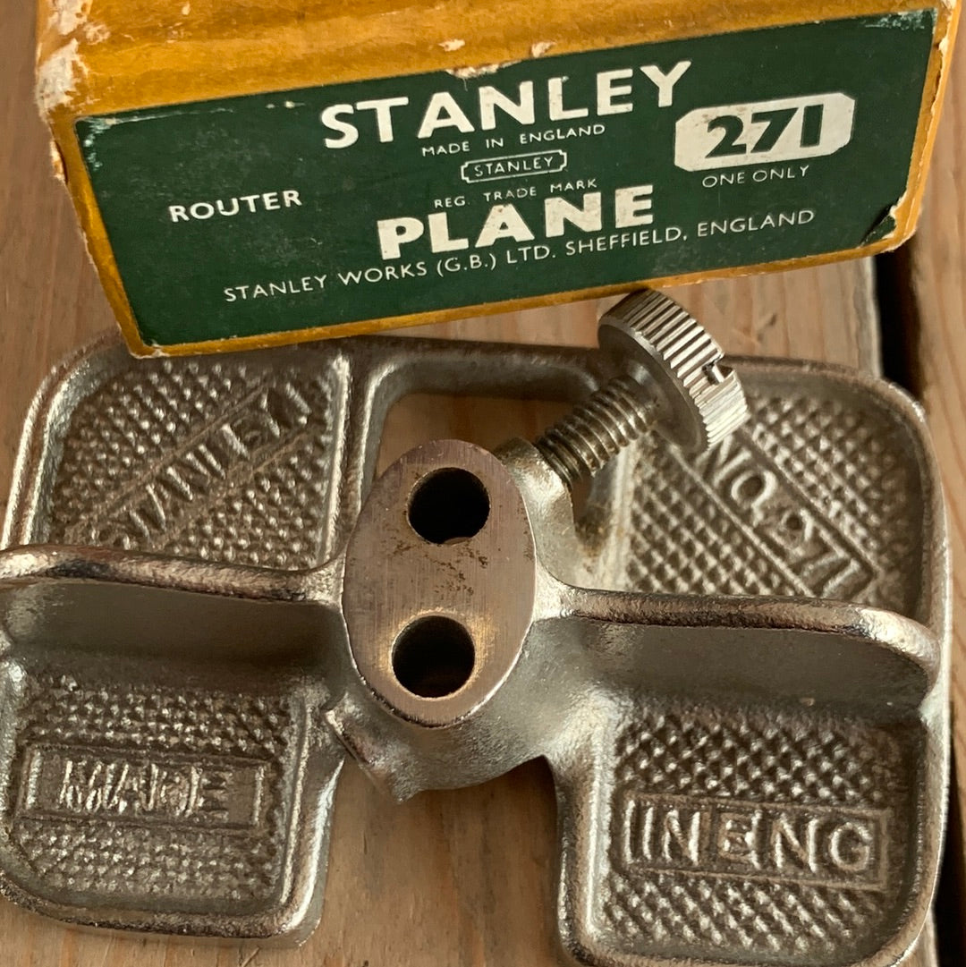 SOLD D729 Vintage STANLEY England No.271 mini ROUTER PLANE in original box