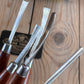 SOLD T9413 Vintage set of 6 MARPLES England Carving CHISELS No.153 in original box with instructions