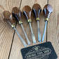 SOLD T10050 Vintage set of 5x Carving CHISELS