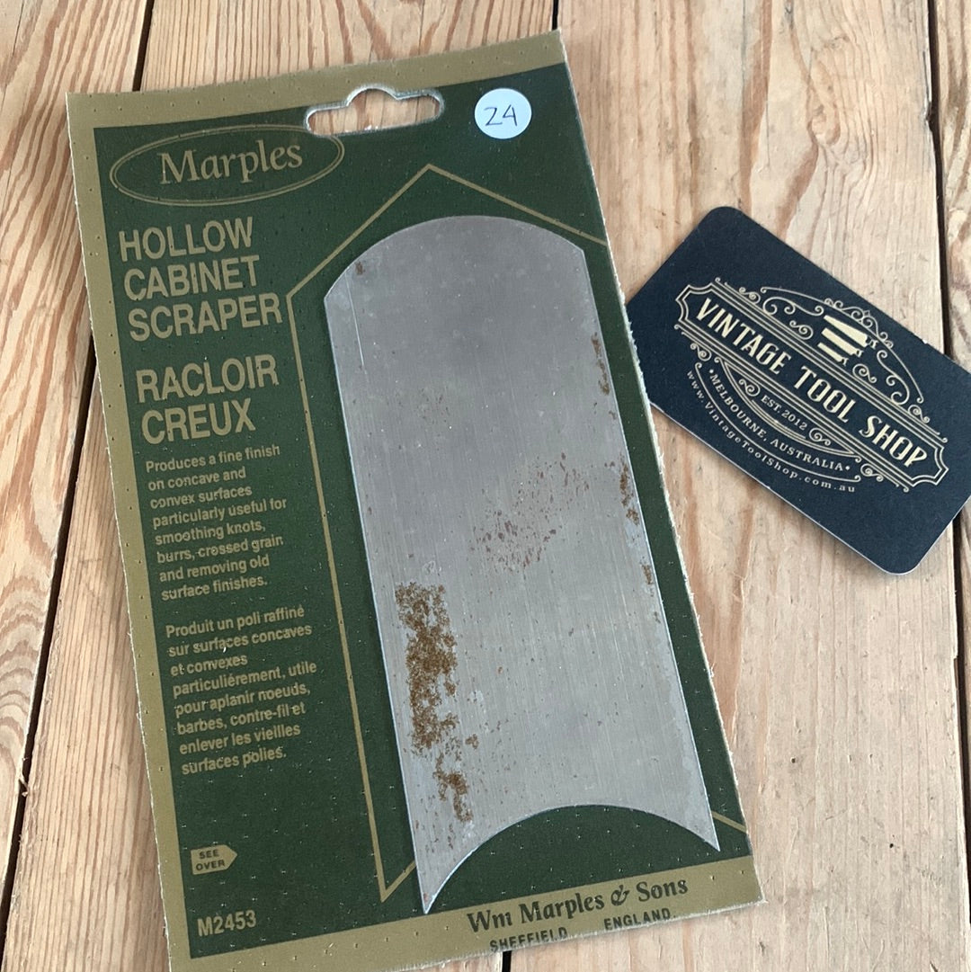 M2453 NEW! 1x Unused MARPLES Hollow CABINET SCRAPER blade