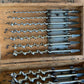 SOLD T9844 Vintage IRWIN USA made BOXED Set of 13 x wood drill BITS brace auger BIT set